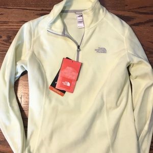 NWT Pale Yellow Pullover North Face